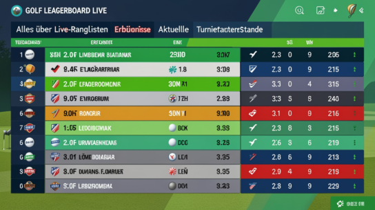 golf leaderboard live